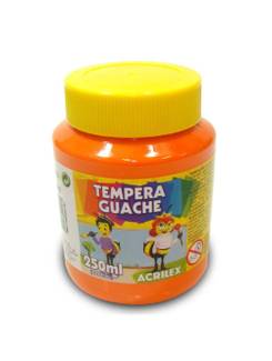TINTA GUACHE 250ML  - LARANJA - UN - ACRILEX