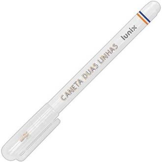 CANETA DUAS LINHAS LUNIX SORTIDOS - UN - TILIBRA