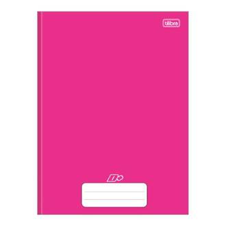 CADERNO BROCHURAO CAPA DURA 96FLS - D+ - ROSA - PCT 5 - TILIBRA