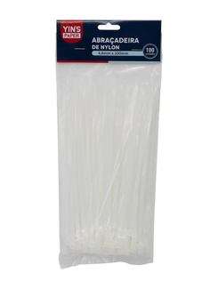 ABRACADEIRA NYLON 4,8X200 PCT-100 - YP7369 - BRANCA - UN - YINS