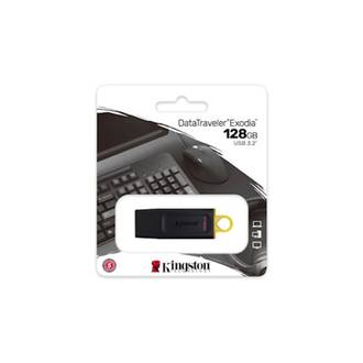 PEN DRIVE 128GB - EXODIA DTX - USB 3.2 - PRETO - UN - KINGSTON