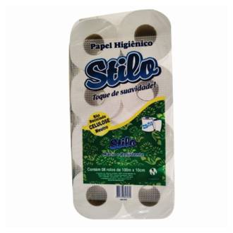 PAPEL HIGIENICO STILO C/8 - 100M - 100% CELULOSE - UN - MEYORS