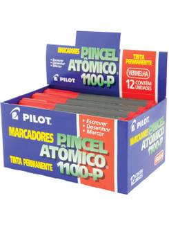 MARCADOR PINCEL ATOMICO 1100-P - VERMELHO - CX 12 - PILOT