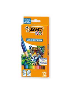 LAPIS DE COR KIDS PREMIUM MADEIRA - C/12 - UN - BIC