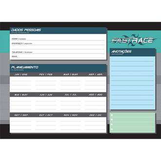 CADERNO DESENHO CAPA DURA 80FLS - ESPIRAL - FAST RACE - PCT 4 - JANDAIA