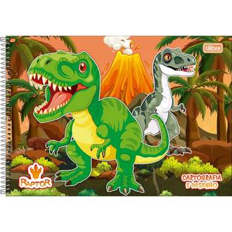 CADERNO DESENHO CAPA DURA 80FLS - ESPIRAL - 309681 - RAPTOR - UN - TILIBRA