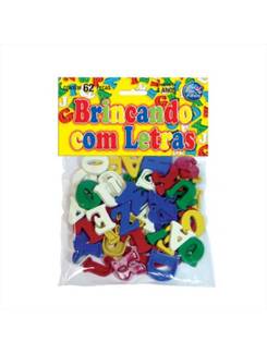 BRINCANDO C/ LETRAS SOLAPA 4744 - 62 PCS - UN - PAIS E FILHOS