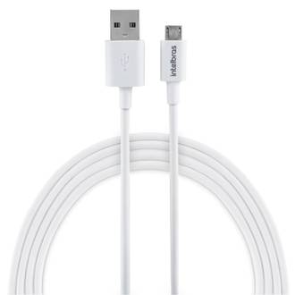 CABO USB - MICRO USB PVC 1,2M - EUAB 12PB - BRANCO - UN - INTELBRAS