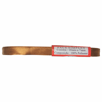 FITA CETIM Nº 1 7MMX10M  - CARAMELO - UN - KIT