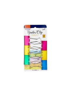 PRENDEDOR DE PAPEL 25MM C/6 BD2507 - METALIZADO - UN - BRW