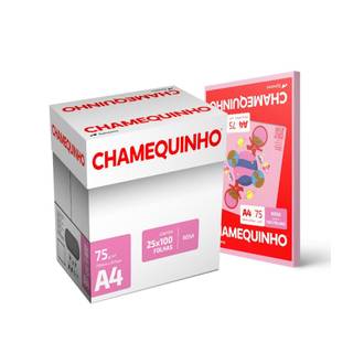 PAPEL CHAMEQUINHO  75G 100FLS - ROSA - CX 25 - CHAMEX