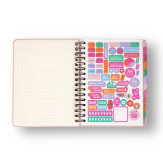 PLANNER PERMANENTE ESPIRAL A5 / MELISSA PINK BLOOMY - UN - CICERO