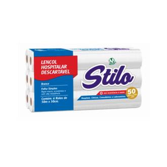 LENCOL HOSPITAL 50MX50CM C/6 - NEUTRO - BRANCO - UN - MEYORS