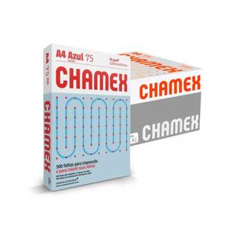 PAPEL CHAMEX COLOR 75G 500FLS - AZUL - CX 5 - CHAMEX