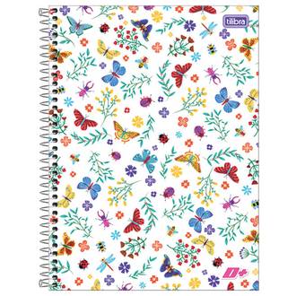 CADERNO UNIV CAPA DURA 10X1 200FLS - MAIS+ FEM - UN - TILIBRA