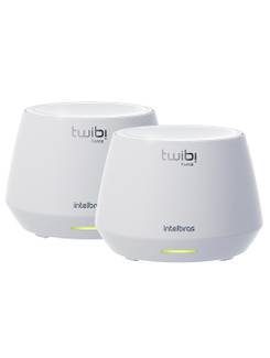 CONJUNTO ROTEADOR WIFI MESH C/2 - TWIBI FORCE - AX1500 - BRANCO - UN - INTELBRAS