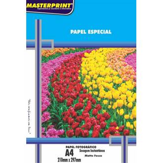 PAPEL MATTE A4 100FLS - 170G - 302010070 - UN - MASTERPRINT