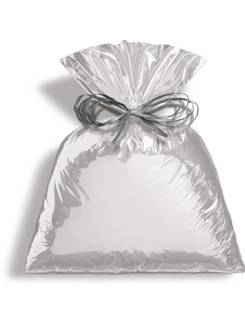 SACO PARA PRESENTE C/25 METALICO PRATA - 795121 - 45x59 - UN - CROMUS