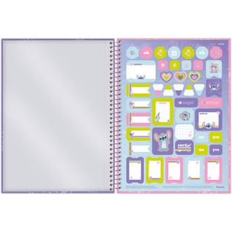 CADERNO UNIV CAPA DURA 1X1 80FLS - STITCH - UN - FORONI