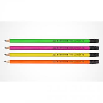 LAPIS PRETO HB NEON C/BORRACHA - LP7203 - UN - BRW