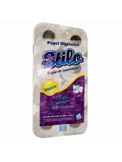 PAPEL HIGIENICO STILO C/8 - 60M - 100% CELULOSE - UN - MEYORS