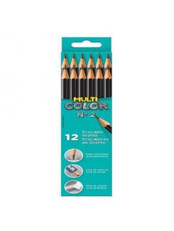 LAPIS PRETO N2 MULTICOLOR REDO 800MULT - CX 12 - FABER