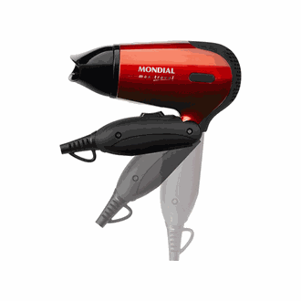 SECADOR DE CABELO MAX TRAVEL SC-10 - BIVOLT - VERMELHO - UN - MONDIAL