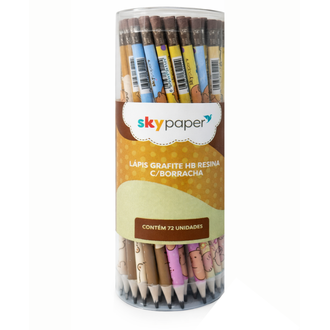 LAPIS PRETO HB CAPIVARA C/BORRACHA - CP1202 - DPL 72 - SKYPAPER