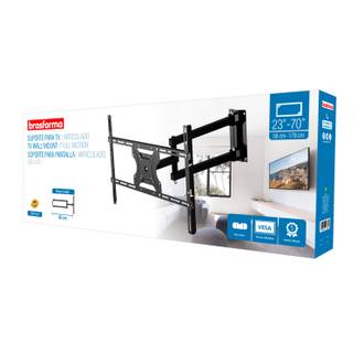 SUPORTE P/ TV ARTICULADO 23" A 70" - SBRP2440 - UN - BRASFORMA