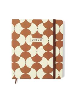 AGENDA ESPIRAL BOSSA NOVA 17X20- PLANNER BOEMIA CARAMELO - UN - CICERO