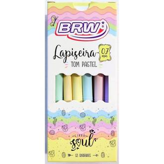 LAPISEIRA 0.7 TOM PASTEL LP0733 - CORES - CX 12 - BRW