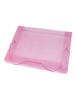 PASTA ELASTICO PLASTICA 4CM OFICIO - 1024 - ROSA - PCT 10 - ACP
