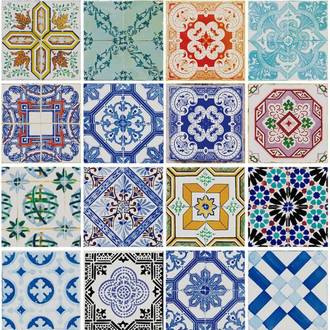 FILME AUTOADESIVO 45CMX2M 80 MICRAS - DECORADA - AZULEJOS - UN - CON-TACT