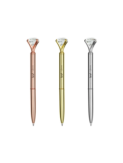 CANETA ESFER METALICA DIAMOND 1.0 MM - CA0711 - DPL 12 - BRW