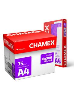 PAPEL CHAMEX 75G 300FLS - A4 - CX 08 - CHAMEX