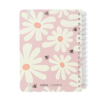 PLANNER PERMANENTE ESPIRAL A5 / MELISSA PINK BLOOMY - UN - CICERO