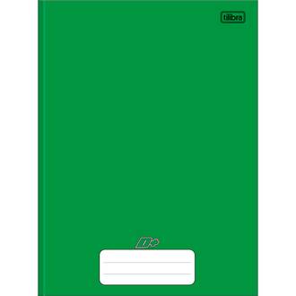 CADERNO BROCHURAO CAPA DURA 96FLS - D+ - VERDE - UN - TILIBRA