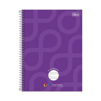 CADERNO UNIV CAPA DURA 1X1 80FLS - PAUTA AMPLIADA - NEURODIVERSIDADE - UN - TILIBRA