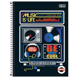 CADERNO UNIV CAPA DURA 16X1 256FLS - PEPPER - UN - TILIBRA
