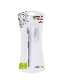 ESTILETE TIPO BISTURI/2 91424 + LAMINAS EXTRAS - UN - LEO ARTE