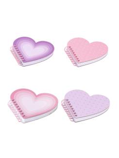 CADERNO PAUTADO CAPA DURA 80FLS - NB - CORAÇÃO - UN - BRW