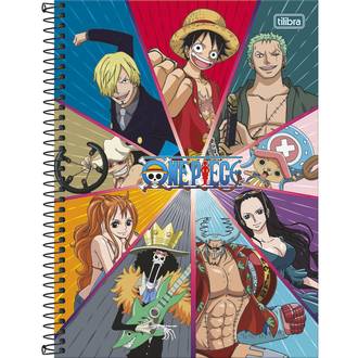 CADERNO UNIV CAPA DURA 10X1 160FLS - ONE PIECE - UN - TILIBRA