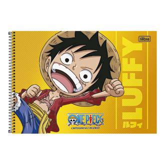 CADERNO DESENHO CAPA DURA 80FLS - ESPIRAL - ONE PIECE - UN - TILIBRA