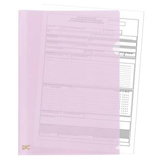 PASTA EM L A4 BREEZE 810PP - ROSA - UN - DAC