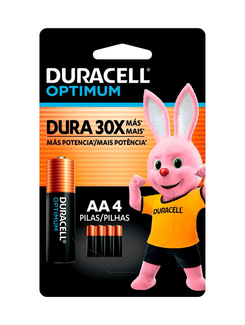 PILHA ALCALINA PEQUENA AA COM 4 UNIDADES - UN - DURACELL