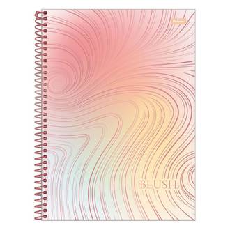 CADERNO UNIV CAPA DURA 1X1 80FLS - BLUSH - UN - FORONI