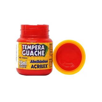 TINTA GUACHE 15ML  - VERMELHO FOGO - UN - ACRILEX