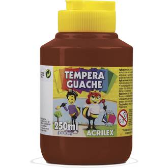 TINTA GUACHE 250ML  - MARROM - UN - ACRILEX
