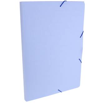 PASTA ELASTICO PLASTICA OFICIO /SERENA - 0246 - AZUL PASTEL - UN - DELLO