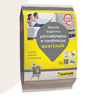 REJUNTE PORCELANATOS QUARTZOLIT BRANCO 5.0KG